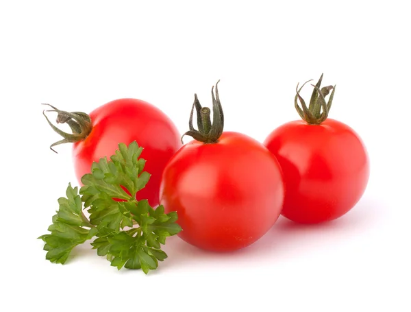 小さいチェリー トマトとパセリ スパイス — ストック写真