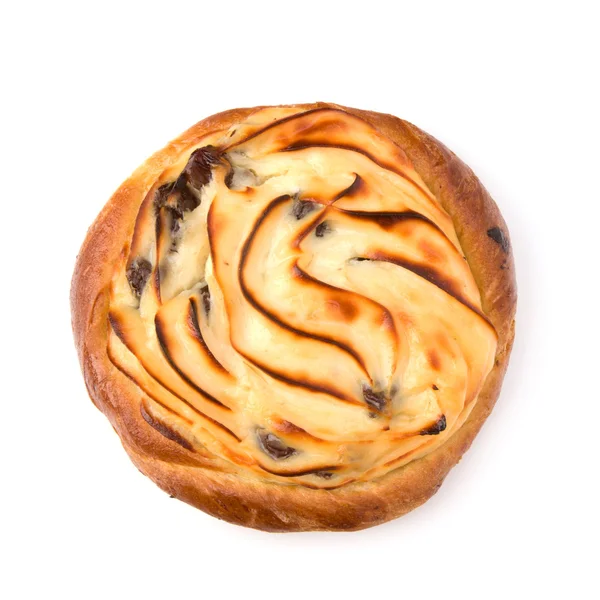 Delicious sweet cream bun — Stock Photo, Image