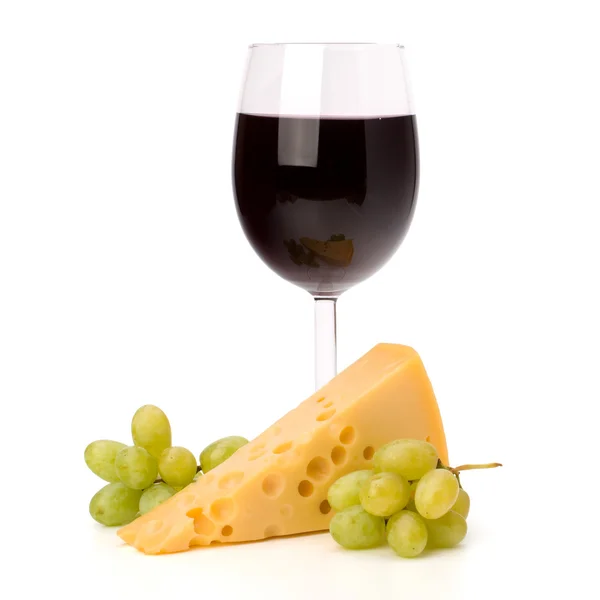 Full red wine glass goblet — Stock Photo, Image