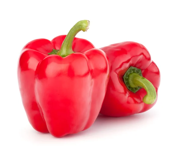 Κόκκινη πιπεριά απομονωμένη σε λευκό φόντο Φωτογραφία Αρχείου