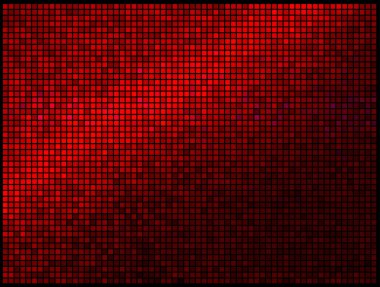 Multicolor Abstract Lights Red Disco Background. Square pixel mo clipart