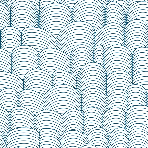 无缝的抽象波浪图案，矢量背景 — 图库矢量图片