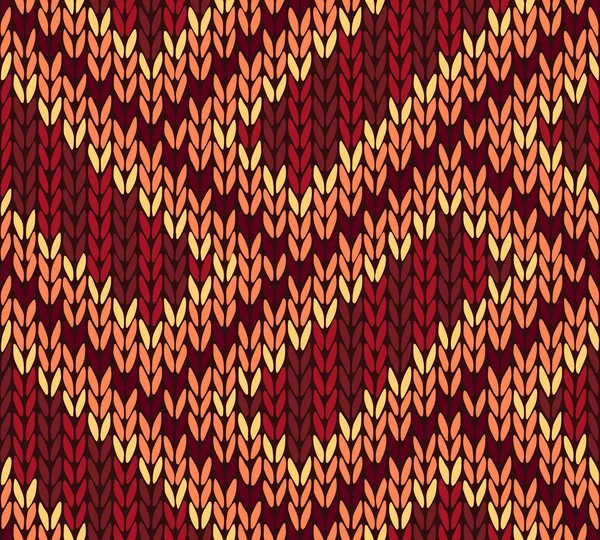 Résumé Ethnic Knitted Seamless Background. Illustration vectorielle — Image vectorielle