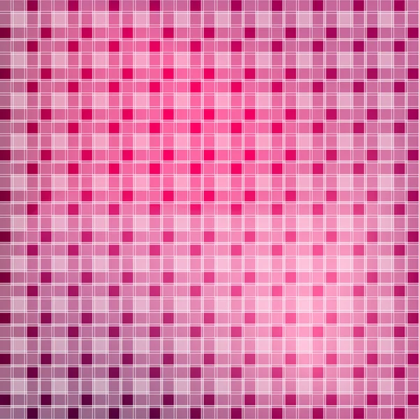 Resumen azulejo rojo y rosa sin costura de fondo. Cuadrado pixel mos — Vector de stock