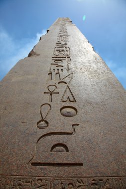 Obelisk in Karnak temple clipart