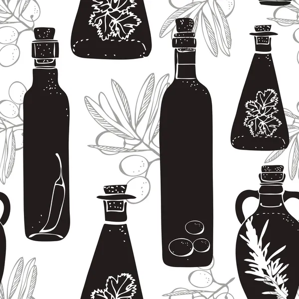 Patrón de aceite de oliva — Archivo Imágenes Vectoriales