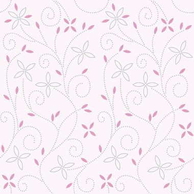 Pink baby swirl pattern clipart