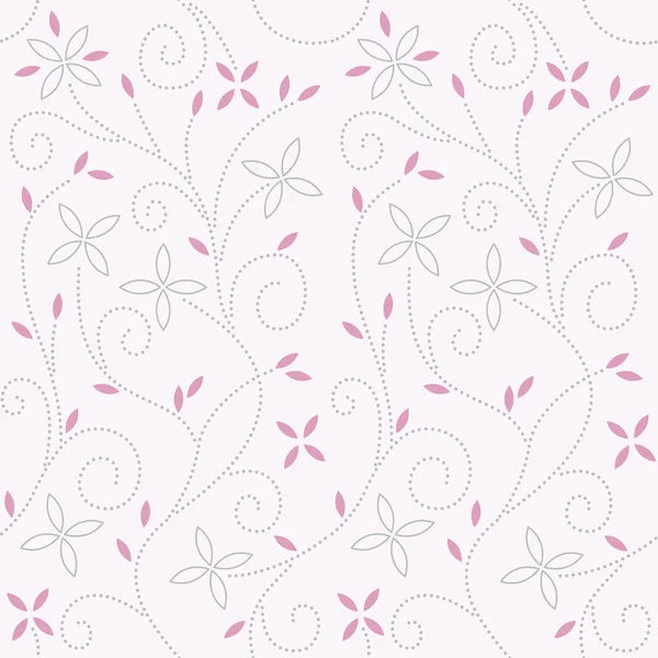 Pink baby swirl pattern — Stock Vector