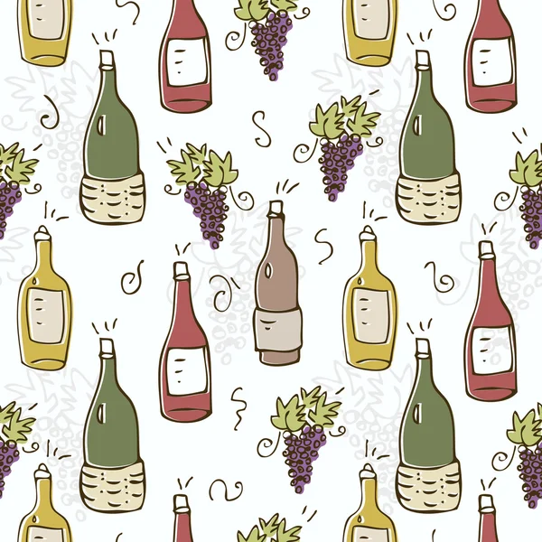 Vin seamless mönster — Stock vektor