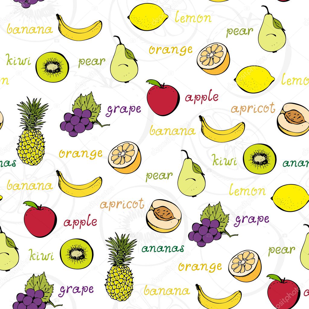 Fruit seamless pattern