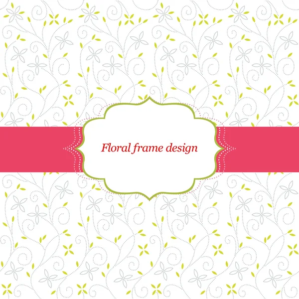 Floral frame design — Stockvector