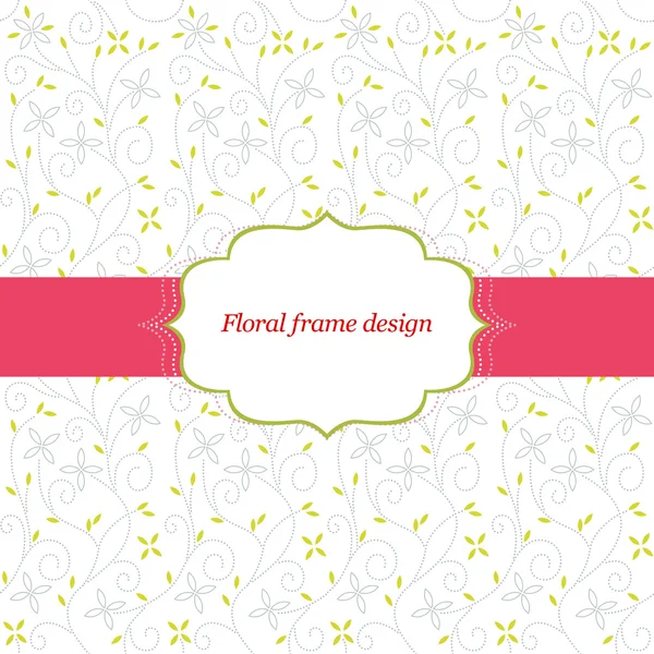 stock vector Floral frame design