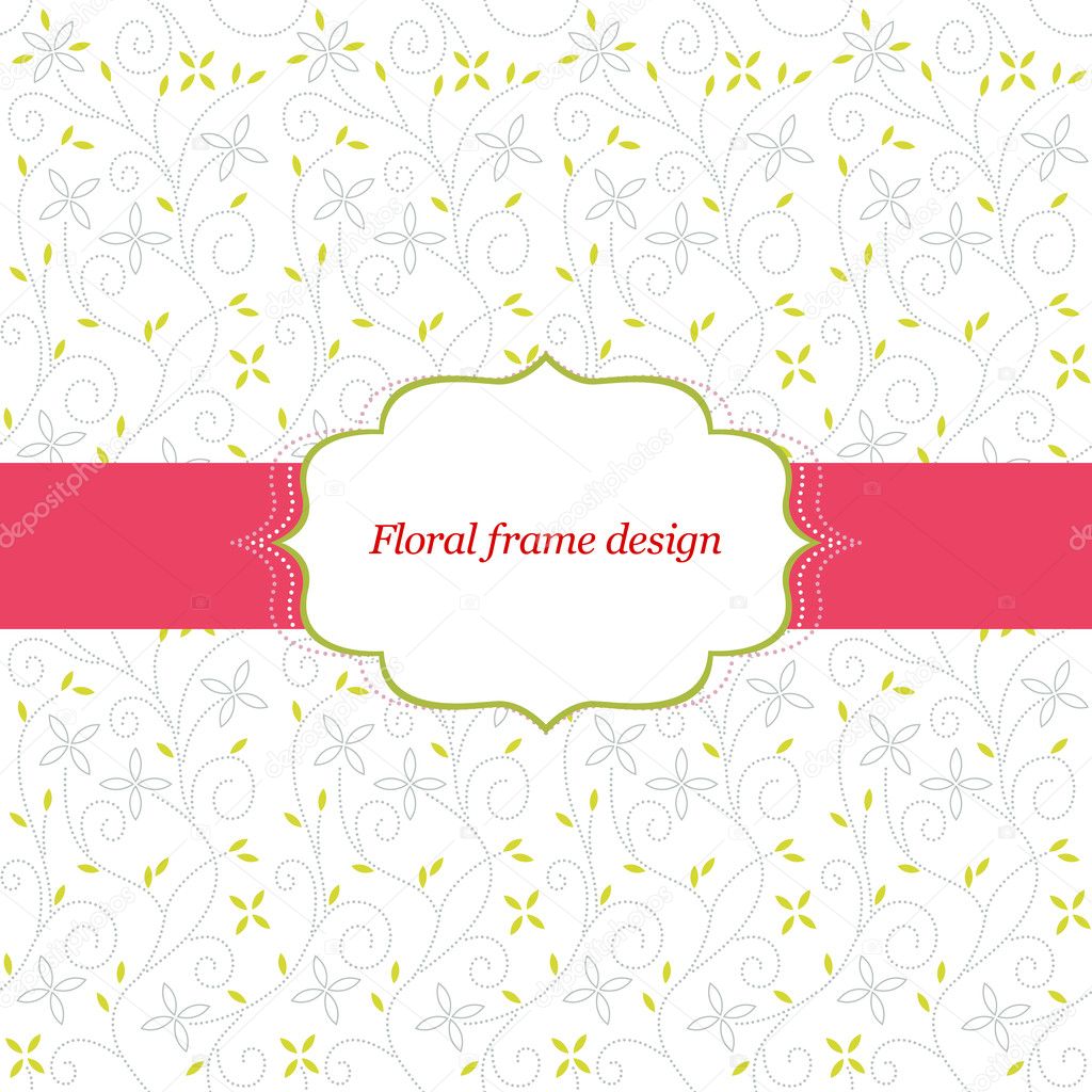 Floral frame design