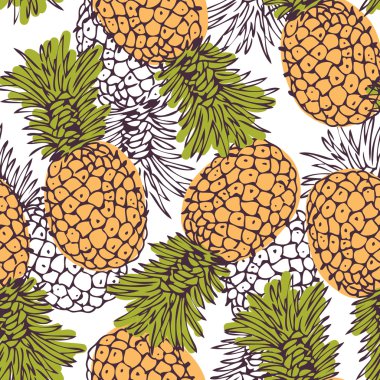 Pineapple background clipart