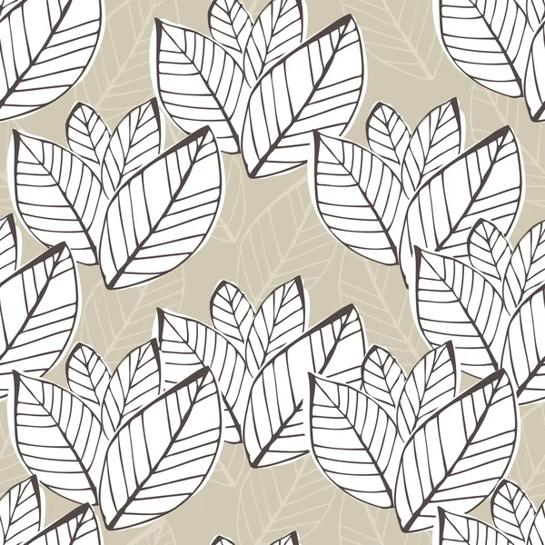 Floral leaf pattern — Stock Vector