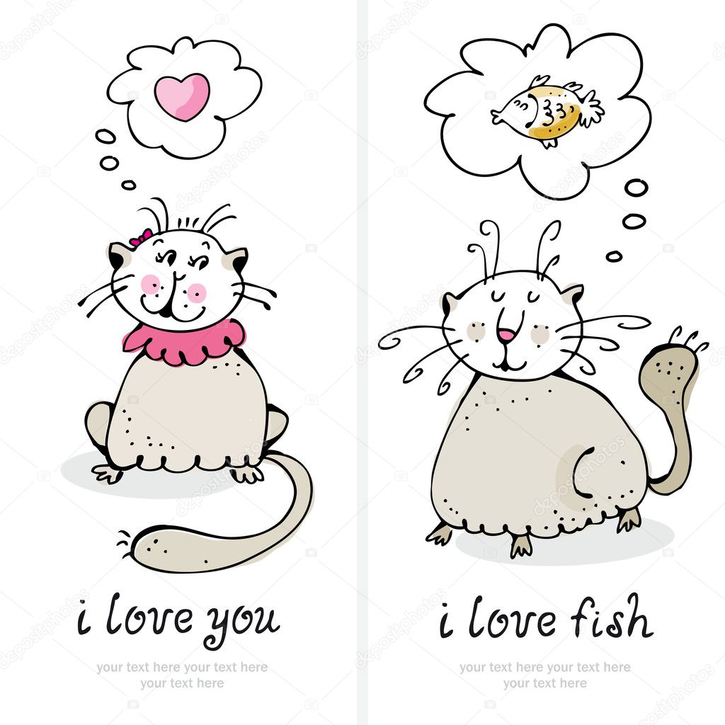 Cats love card