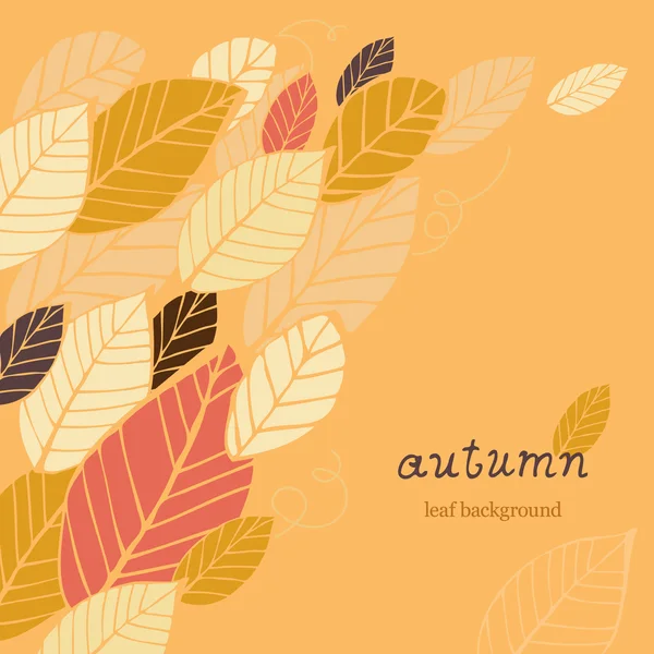 Autumn leaf background — Stock Vector