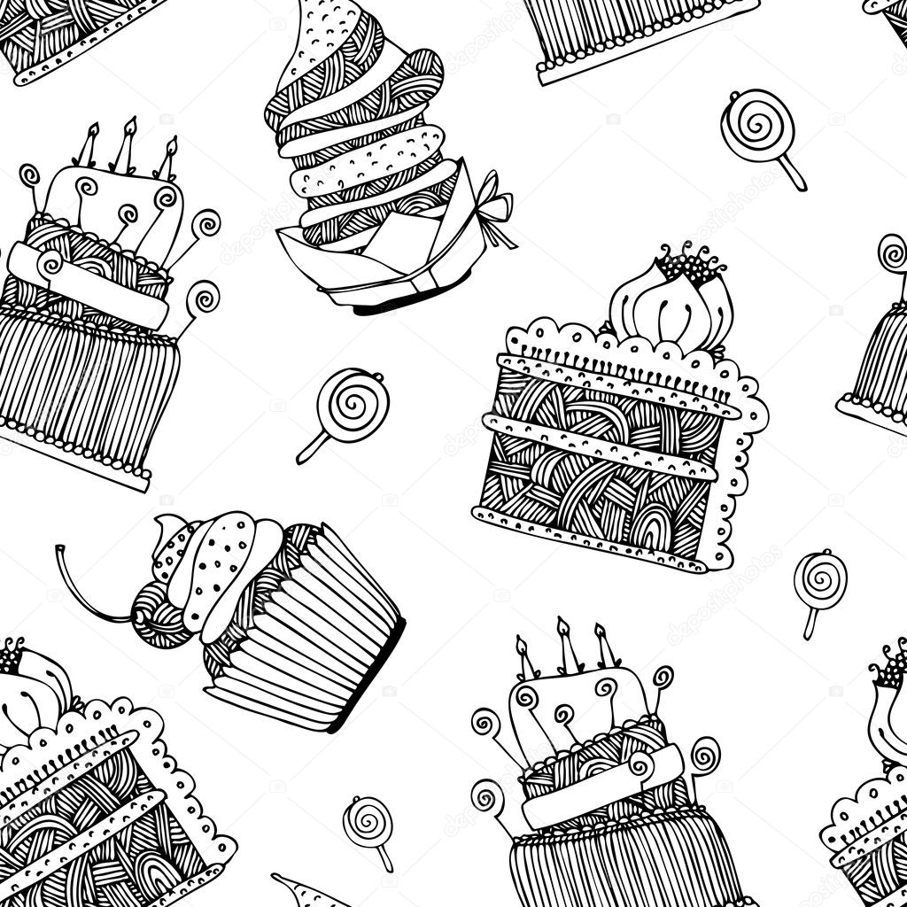 Cake and muffin pattern