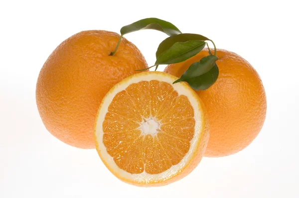 Oranje voedsel geïsoleerd over Wit — Stockfoto