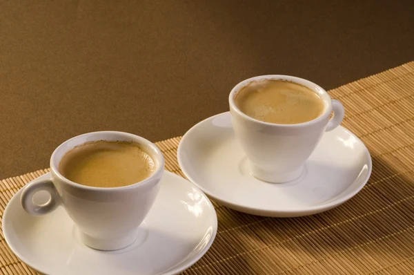 Kaffe espressokoppar — Stockfoto