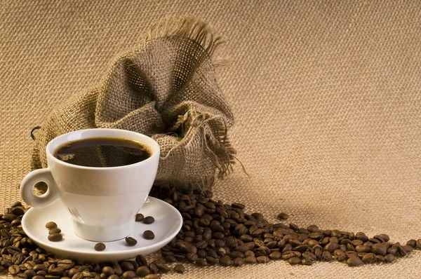 Bebida café com feijão — Fotografia de Stock