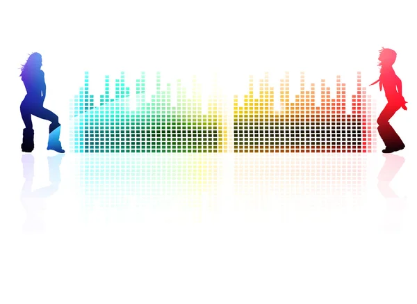 Flerfärgad abstrakt disco bakgrund — Stock vektor