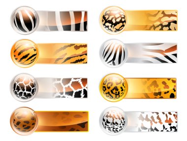Wild web banners clipart
