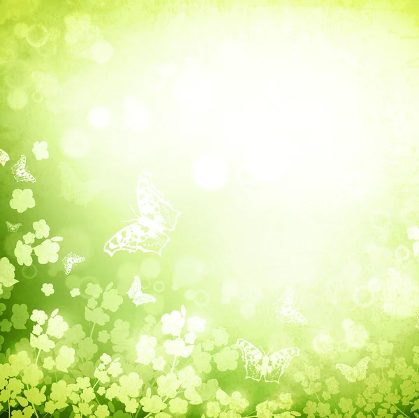 Весняний або літній зелений гранжевий фон — стоковий вектор