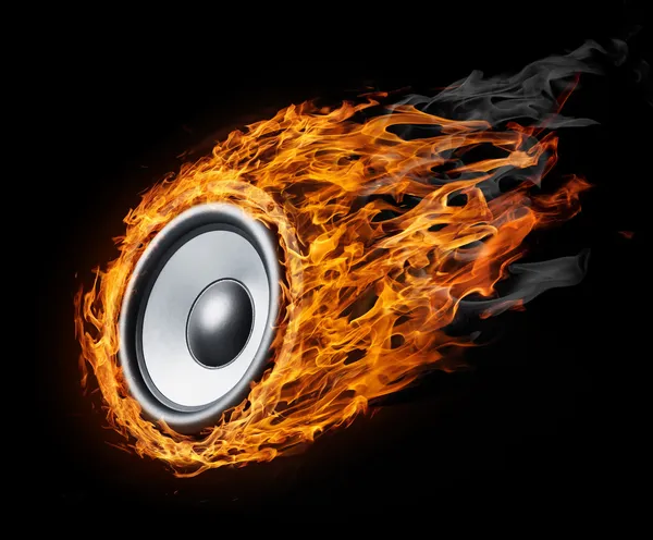 Spalanie głośnik - tło "styl" — Zdjęcie stockowe