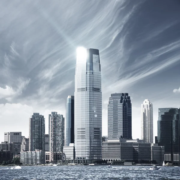 Future city - New York Skyline Stockfoto