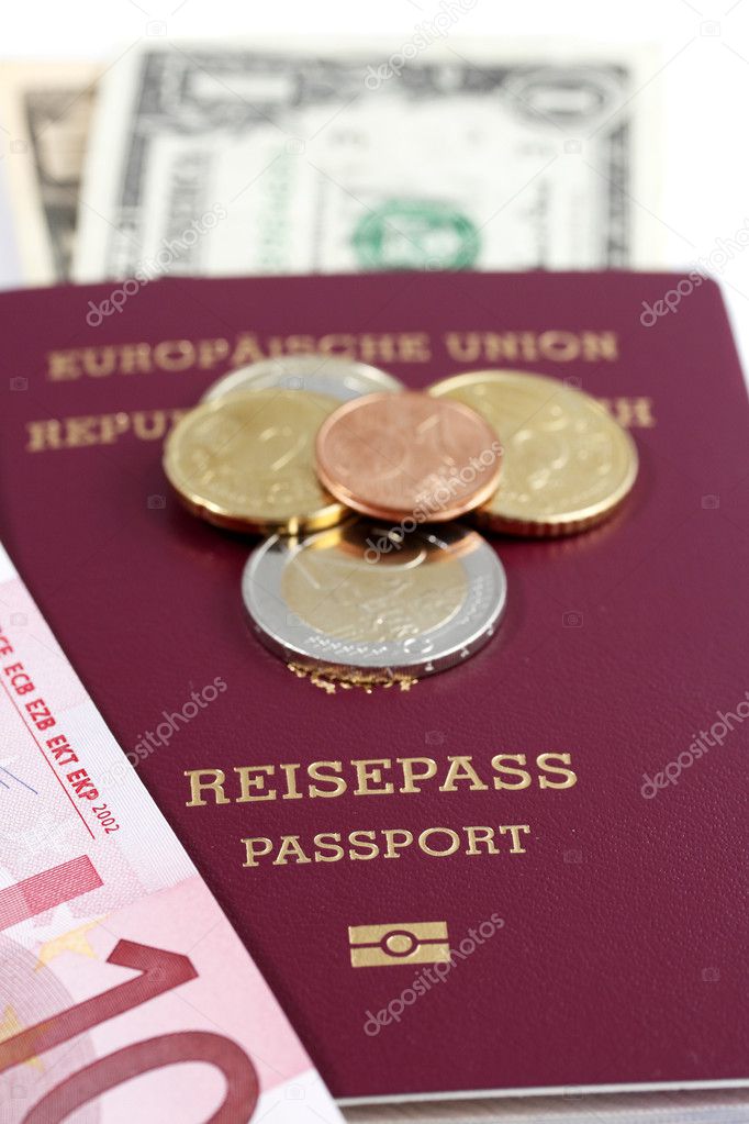 European Union passport and money