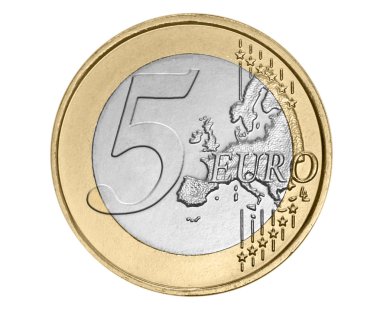 Five euro coin clipart