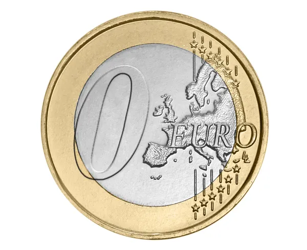 Moneda de euro cero —  Fotos de Stock