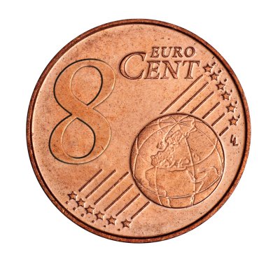 8 euro cent sikke