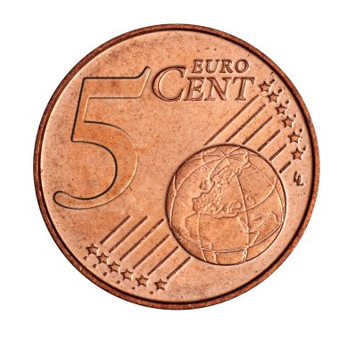 5 euro cent coin clipart