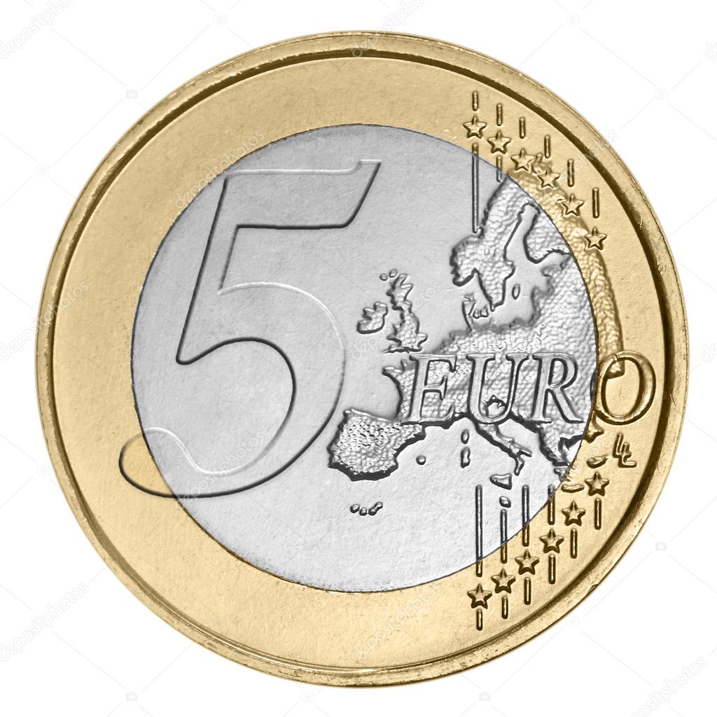 Download Coin, 5 Euro, Money. Royalty-Free Stock Illustration