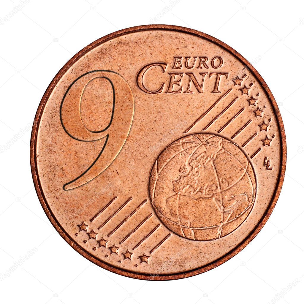 9 euro cent coin
