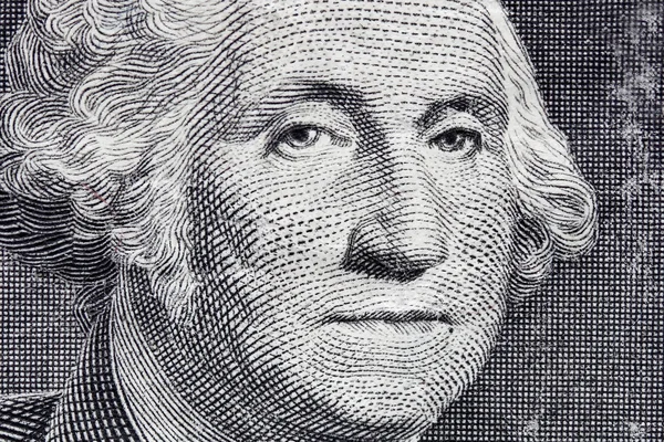 Bir dolarlık banknot makro — Stok fotoğraf