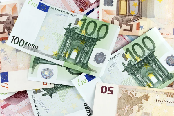 Contextul facturilor la euro — Fotografie, imagine de stoc
