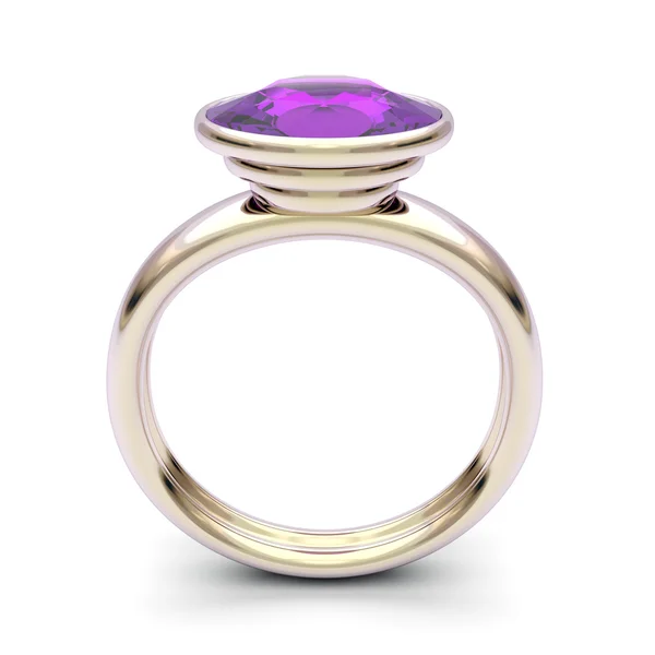 Roze gouden ring — Stockfoto