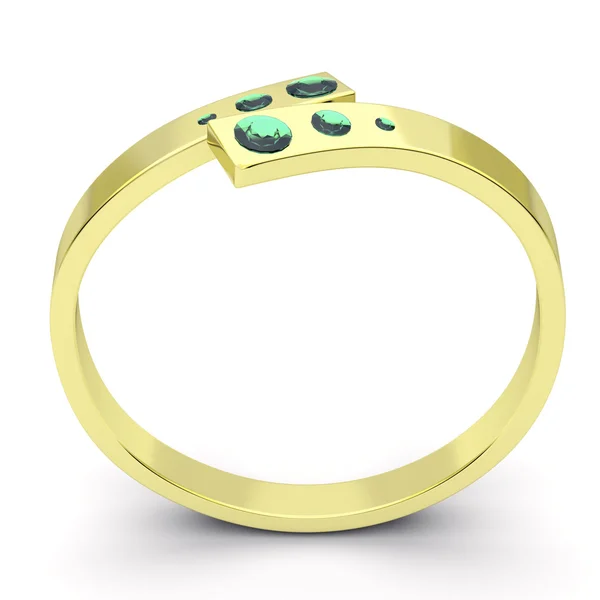 Nowocześnie zaprojektowane pierścionek z brylantem — Zdjęcie stockowe