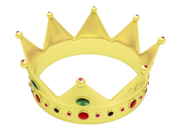 Coroana pe alb — Fotografie, imagine de stoc