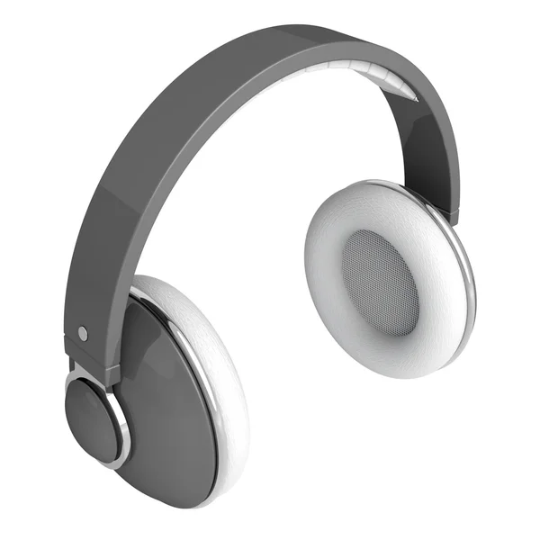 Gray headphones — Stock Photo, Image