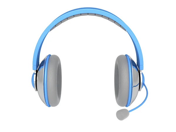 Stereo headphone with mic — Stock Photo, Image