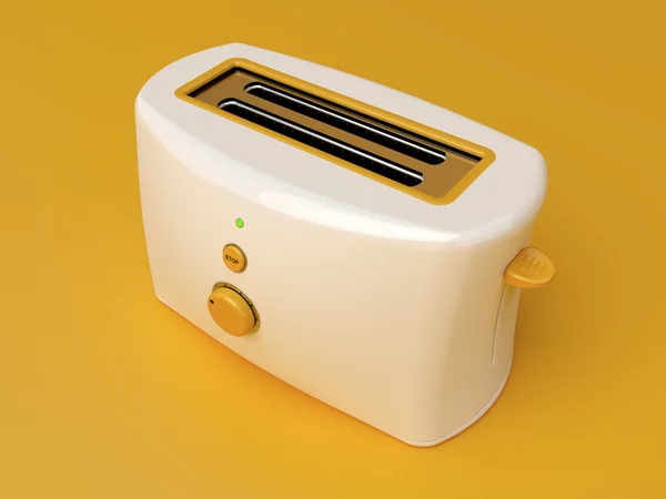 Білий електричні тостер — стокове фото