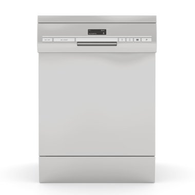 Silver dishwasher clipart