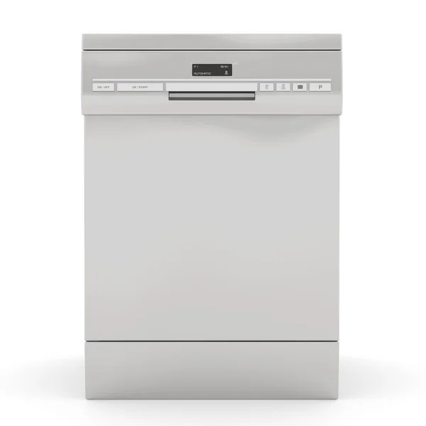 Silver dishwasher — Stock Photo, Image