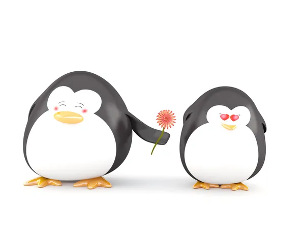 Penguin in love — Stock Photo, Image