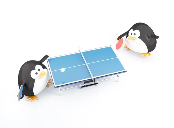 Partido de ping-pong — Foto de Stock