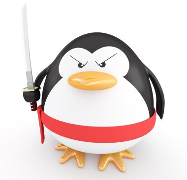 Ninja penguin clipart